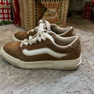 Vans Suede Brown and Cream Sneakers